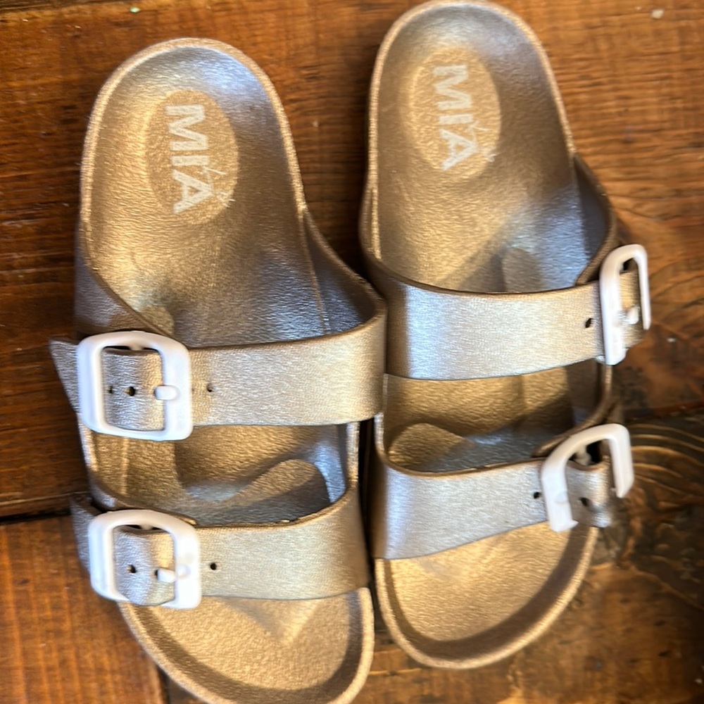 Mia gold sandals.